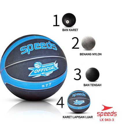 SPEEDS Bola Basket Olahraga Basketball Original 9900 LX 043-3