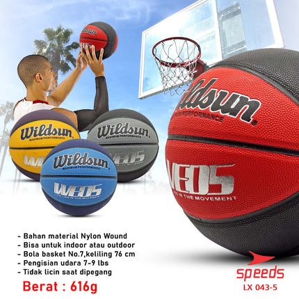 SPEEDS Basketball Original Wildsun Natural Rubber 043-5