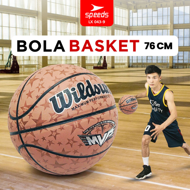 SPEEDS Bola Basket 76cm Olahraga Basketball Original Natural Rubber 043-9