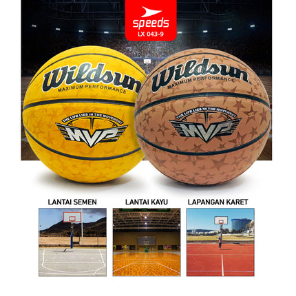 SPEEDS Bola Basket 76cm Olahraga Basketball Original Natural Rubber 043-9