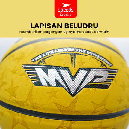 SPEEDS Bola Basket 76cm Olahraga Basketball Original Natural Rubber 043-9