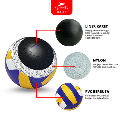 SPEEDS Volleyball Beach Volleyball Field Ball Size 5 Volleyball Sports 5 FIVB Soft Strong Rebound 044-2
