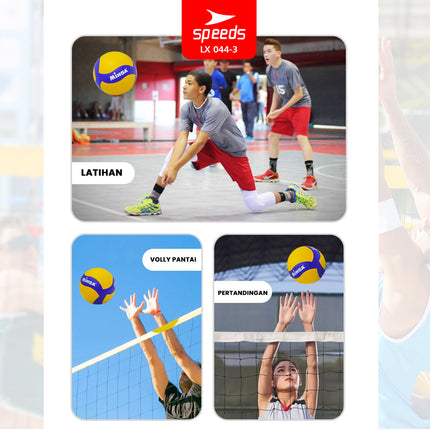 SPEEDS Bola Voli Voley Voli Size 5 Volleyball Voly Lapangan Bola Ukuran 5 FIVB Pantulan Volley Olahraga 044-3
