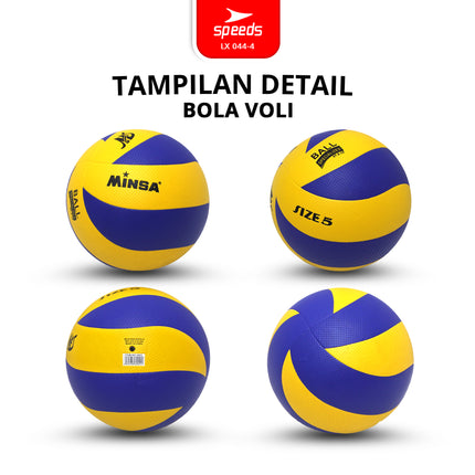 SPEEDS Volleyball Size 5 Original Volleyball Sports Beach Volleyball Court Ball Size 5 FIVB Strong Bounce 044-4