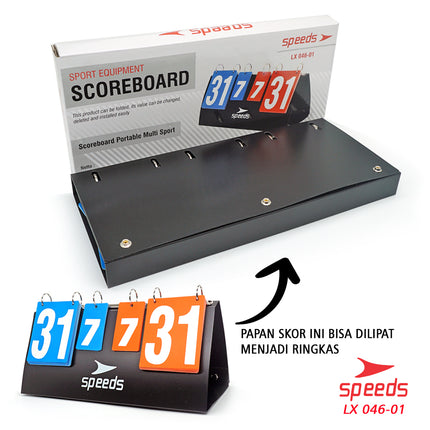 SPEEDS Score Board / Papan Skor untuk Futsal / Sepak Bola, DLL. Original Import berkualitas 046-1