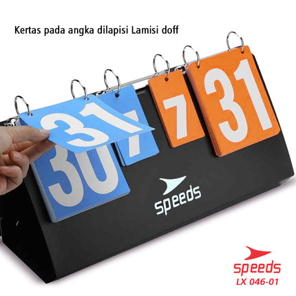 SPEEDS Score Board / Papan Skor untuk Futsal / Sepak Bola, DLL. Original Import berkualitas 046-1