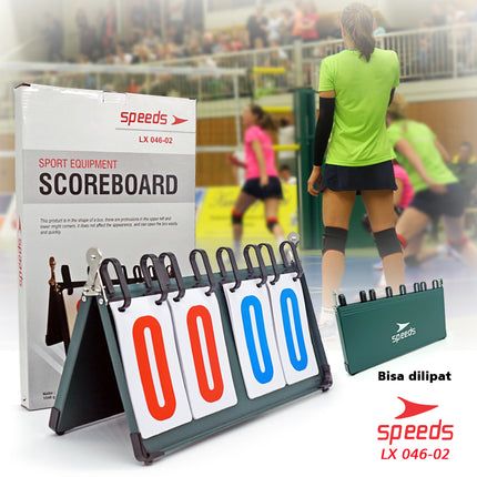 SPEEDS Score Board / Papan Skor 4 digit untuk Futsal / Sepak Bola, Original Import berkualitas 046-2