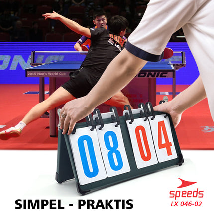 SPEEDS Score Board / Papan Skor 4 digit untuk Futsal / Sepak Bola, Original Import berkualitas 046-2