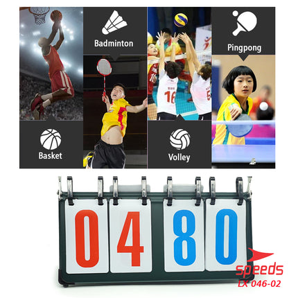 SPEEDS Score Board / Papan Skor 4 digit untuk Futsal / Sepak Bola, Original Import berkualitas 046-2