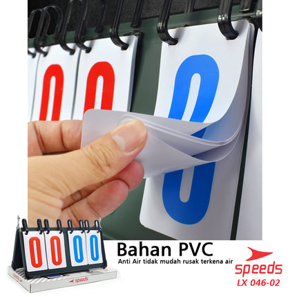 SPEEDS Score Board / Papan Skor 4 digit untuk Futsal / Sepak Bola, Original Import berkualitas 046-2
