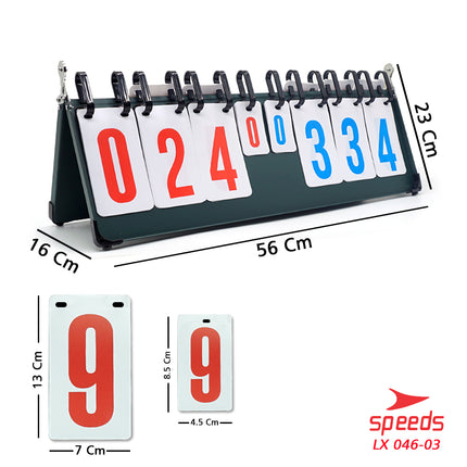 SPEEDS Score Board / Papan Skor 8 digit untuk Futsal Sepak Bola berkualitas 046-3