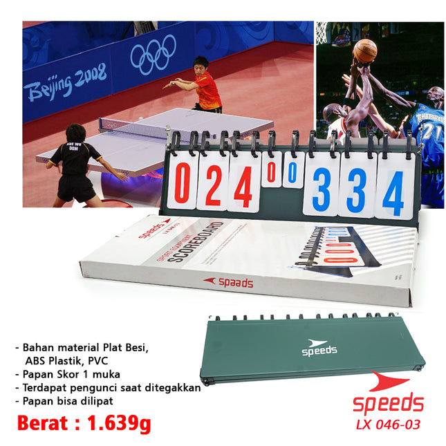 SPEEDS Score Board / 8-digit Football Futsal Scoreboard high quality 046-3