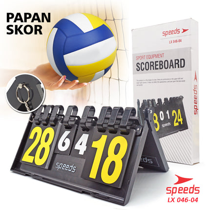 SPEEDS Score Board / Papan Skor / Papan Score 4 Digit Portable Untuk Olahraga LX 046-4