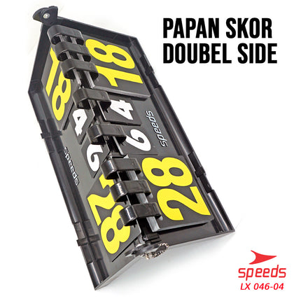 SPEEDS Score Board / Papan Skor / Papan Score 4 Digit Portable Untuk Olahraga LX 046-4
