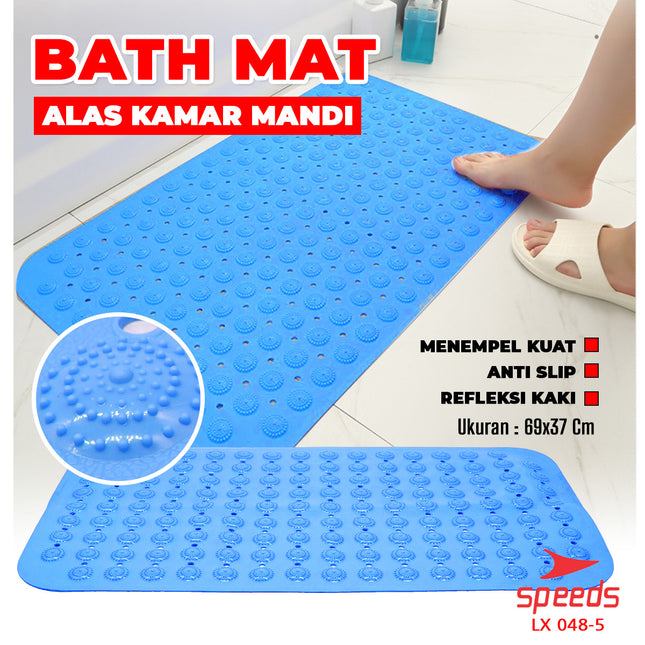 SPEEDS Keset Kaki Anti Slip Bath Mat Keset Kamar Mandi Serap Air Tidak Licin Karpet PVC 048-5