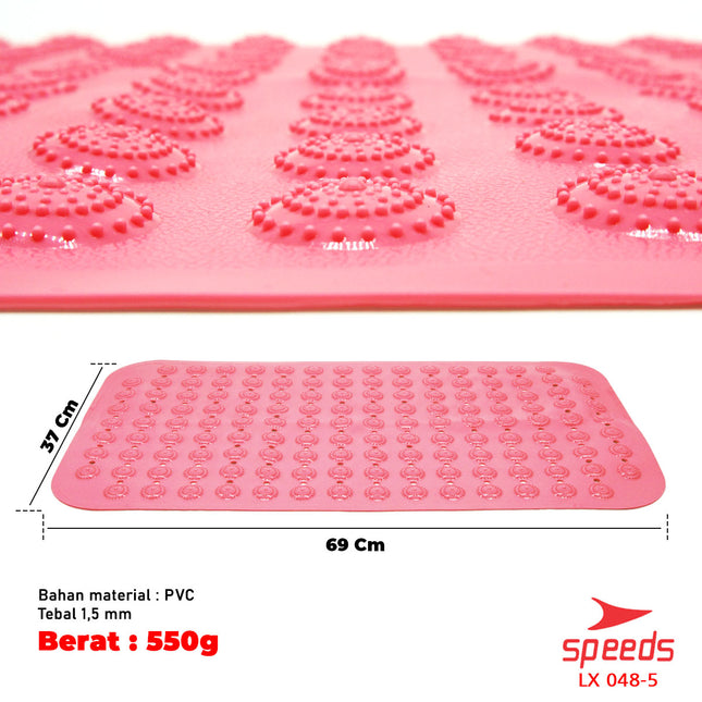 SPEEDS Keset Kaki Anti Slip Bath Mat Keset Kamar Mandi Serap Air Tidak Licin Karpet PVC 048-5