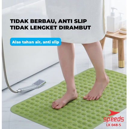 SPEEDS Keset Kaki Anti Slip Bath Mat Keset Kamar Mandi Serap Air Tidak Licin Karpet PVC 048-5