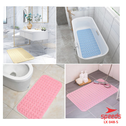 SPEEDS Keset Kaki Anti Slip Bath Mat Keset Kamar Mandi Serap Air Tidak Licin Karpet PVC 048-5