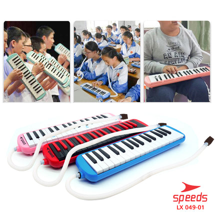 SPEEDS Pianika Mainan  Anak Murah Piano Mini Mainan 3 Warna Dapat Tas Pianika 049-1