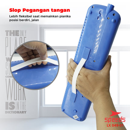 SPEEDS Pianika Mainan  Anak Murah Piano Mini Mainan 3 Warna Dapat Tas Pianika 049-1