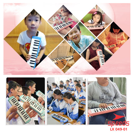 SPEEDS Pianika Mainan  Anak Murah Piano Mini Mainan 3 Warna Dapat Tas Pianika 049-1