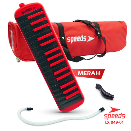 SPEEDS Pianika Mainan  Anak Murah Piano Mini Mainan 3 Warna Dapat Tas Pianika 049-1