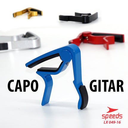 SPEEDS Alat Musik Capo Gitar Bahan Alumunium Alloy Untuk Gitar / Bass / Ukulele 049-16