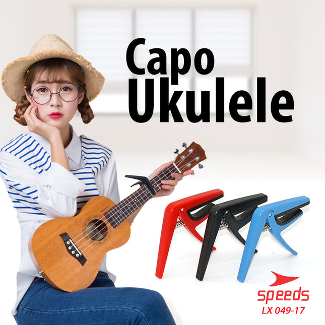 SPEEDS Alat Musik Capo Gitar Bahan Rubber Untuk Ukulele 049-17