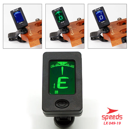 SPEEDS Tuner Gitar Digital Chromatic Clip On Auto Tuner Untuk Guitar 360 Degress Original 049-19