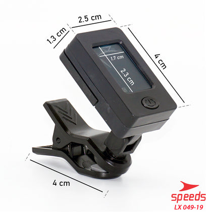 SPEEDS Tuner Gitar Digital Chromatic Clip On Auto Tuner Untuk Guitar 360 Degress Original 049-19