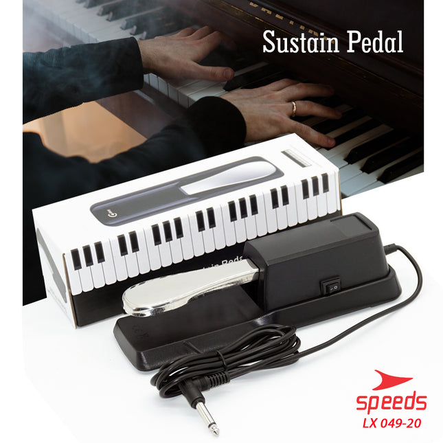 SPEEDS Alat Musik Sustain Pedal Universal Untuk Keyboard Piano Elektrik Synthesizer Digital 049-20