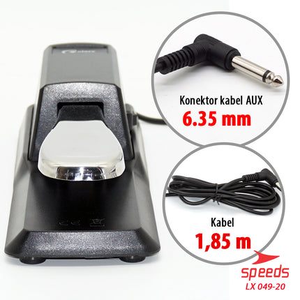 SPEEDS Alat Musik Sustain Pedal Universal Untuk Keyboard Piano Elektrik Synthesizer Digital 049-20