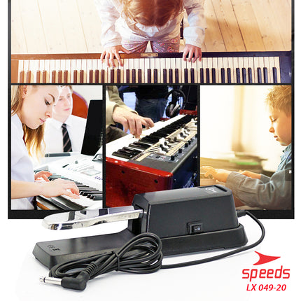 SPEEDS Alat Musik Sustain Pedal Universal Untuk Keyboard Piano Elektrik Synthesizer Digital 049-20