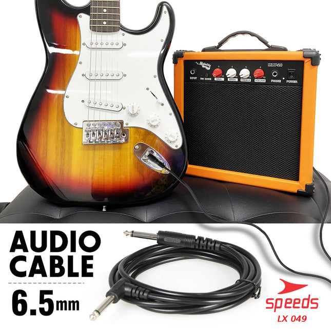 SPEEDS Kabel Jack Gitar Listrik Alat Musik Kabel Aux Cable Audio Kabel Salon Speaker 049-21
