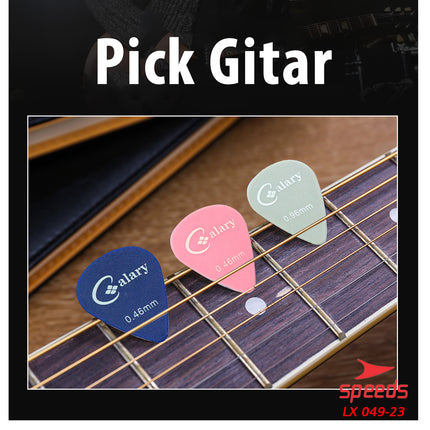 SPEEDS Pick Gitar Alat Musik Celluloid Murah Pemetik Gitar Akustik 0.46, 0.71, 0.96 mm 049-23