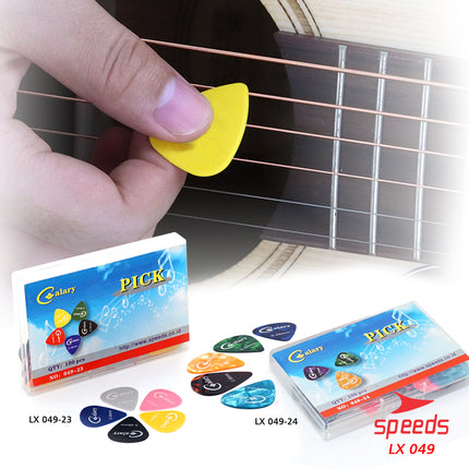 SPEEDS Pick Gitar Alat Musik Celluloid Murah Pemetik Gitar Akustik 0.46, 0.71, 0.96 mm 049-23