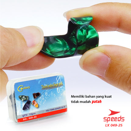 SPEEDS Pick Gitar Alat Musik Pick Finger Celluloid Pemetik Gitar Akustik 049-25