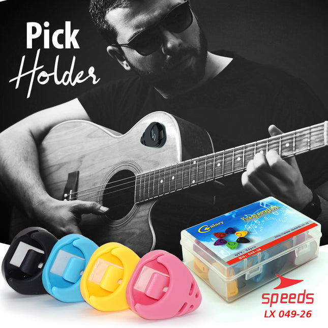 SPEEDS Musical Instrument Guitar Pick Holder Guitar/Bass Pick Holder Adhesive 049-26