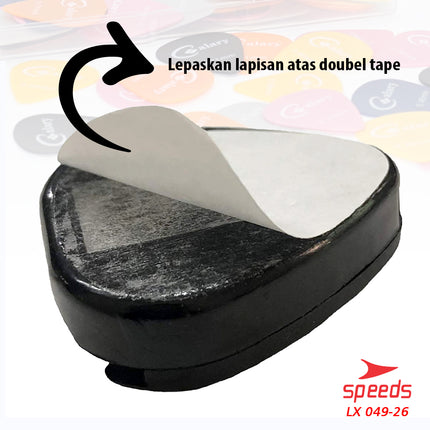 SPEEDS Alat Musik Pick Gitar Pick Holder Tempat Pick Gitar/Bass Tempel 049-26