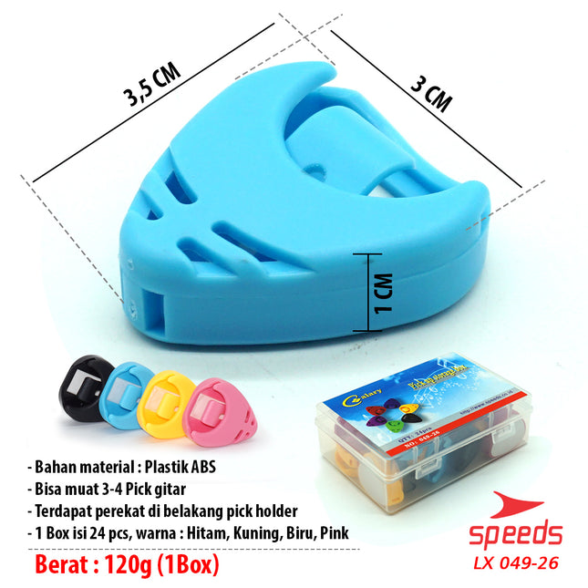 SPEEDS Musical Instrument Guitar Pick Holder Guitar/Bass Pick Holder Adhesive 049-26