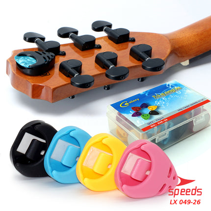 SPEEDS Alat Musik Pick Gitar Pick Holder Tempat Pick Gitar/Bass Tempel 049-26