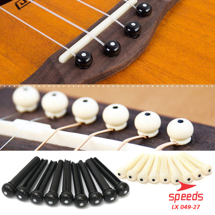 SPEEDS Pin Sadle Gitar Bridge Pins Guitar Alat Musik Bridge Pin Saddle Nut Pin Gitar 049-27
