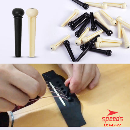 SPEEDS Pin Sadle Gitar Bridge Pins Guitar Alat Musik Bridge Pin Saddle Nut Pin Gitar 049-27