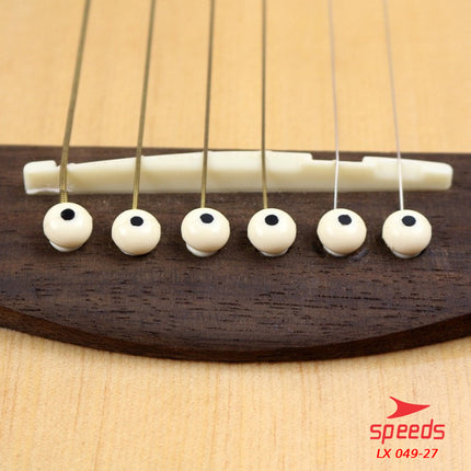SPEEDS Pin Sadle Gitar Bridge Pins Guitar Alat Musik Bridge Pin Saddle Nut Pin Gitar 049-27