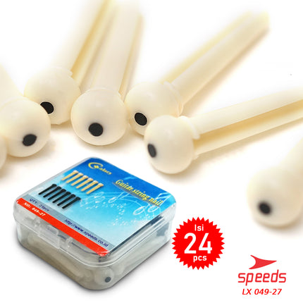 SPEEDS Pin Sadle Gitar Bridge Pins Guitar Alat Musik Bridge Pin Saddle Nut Pin Gitar 049-27