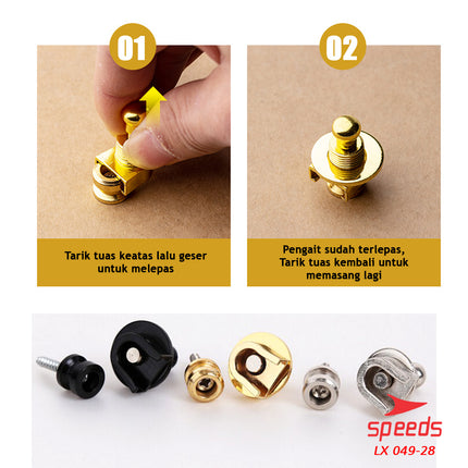 SPEEDS Strap Lock Guitar Pin Guitar Strap Lock Guitar Pin 049-28
