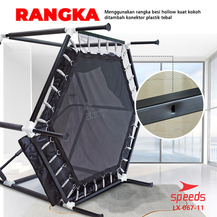 SPEEDS Trampolin Olahraga Trampoline Anak Mainan Lompat Olahraga Fitness 067-11