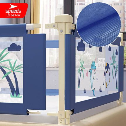 SPEEDS Baby Safety Bed Guard Baby Bedrail Fence Pagar Pengaman Pembatas Kasur Bed Rail Tempat Tidur Ranjang Bayi Balita Anak Bedguard Box 78-98cm Portable 067-18