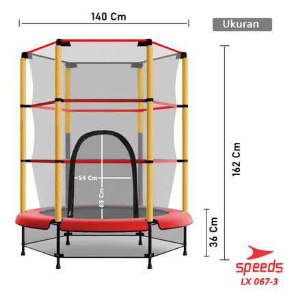 SPEEDS Trampolin 55  Trampoline Mainan Jump Lompat 067-3
