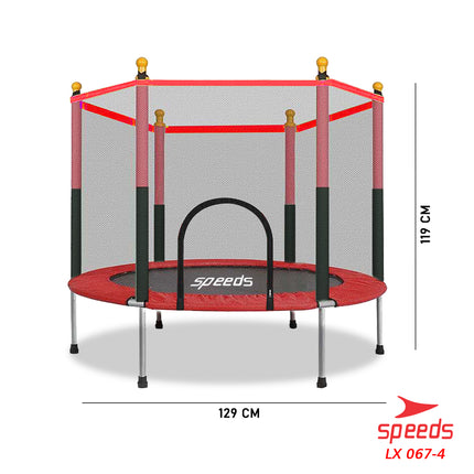 SPEEDS Trampoline Trampolin Speeds 55" 140cm Lompat Trampolin Jump Matras Fitness 067-4